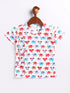 Infant Boy's Multicolor Cotton Blend Kurta Patiala Set