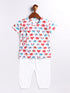 Infant Boy's Multicolor Cotton Blend Kurta Patiala Set