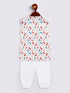 Infant Boy's Multicolor Cotton Blend Kurta Patiala Set
