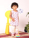 Infant Boy's Purple Cotton Blend Kurta Pyjama Set