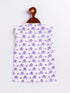 Infant Boy's Purple Cotton Blend Kurta Pyjama Set