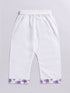 Infant Boy's Purple Cotton Blend Kurta Pyjama Set