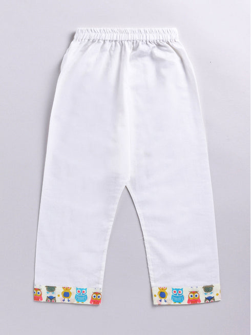 Infant Boy's Multicolor Cotton Blend Kurta Pyjama Set