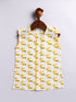 Infant Boy's Yellow Cotton Kurta Pyjama Set