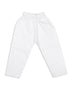 Boy's White Pure Cotton Kurta And Pyjama With Prayer Cap