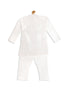 Sishu Boy's White Kurta With Pyjama Set