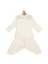 Boy's Cream Pathani Kurta With Patiala Set