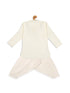 Boy's Cream Pathani Kurta With Patiala Set