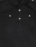 Sishu Boy's Black Pure Cotton Pathani Style Kurta With Pyjama Set