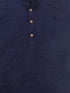 Sishu Boy's Navy Blue Kurta And Rose Gold Dhoti Set
