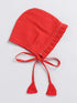 Girl's' Red Chanderi Ethnic Combo Set
