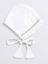 Girl's' White Chanderi Ethnic Combo Set
