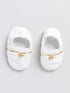 Girl's' White Chanderi Ethnic Combo Set