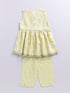 Girl's' Mint Green Ethnic Combo Set