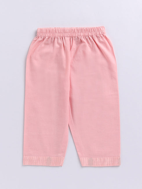 Girl's' Pink Ethnic Combo Set