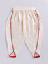 Girl's' Yellow And Cream Dhoti Kurta Set