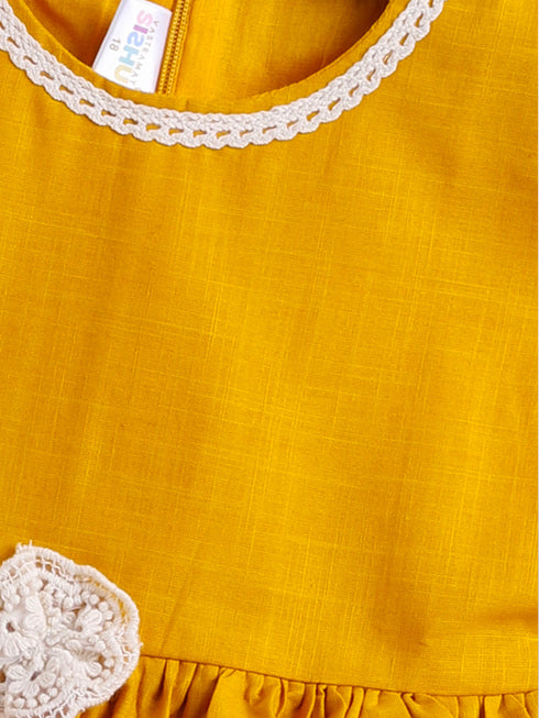 Girl's' Mustard Dress
