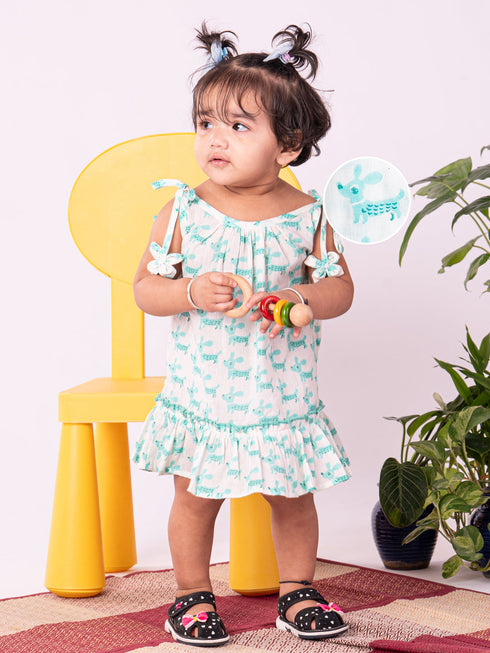 Girl's' Aqua Dress