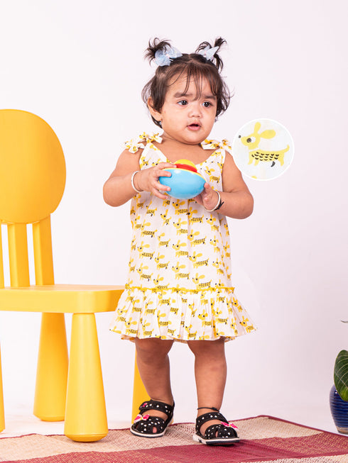 Girl's' Yellow Dress