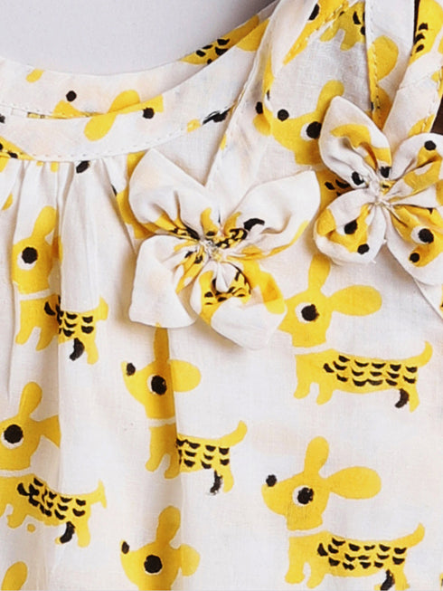 Girl's' Yellow Dress