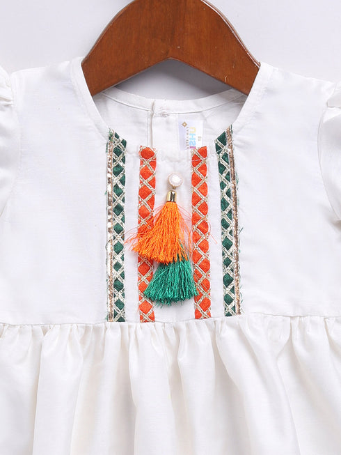 Girl's' White Dress