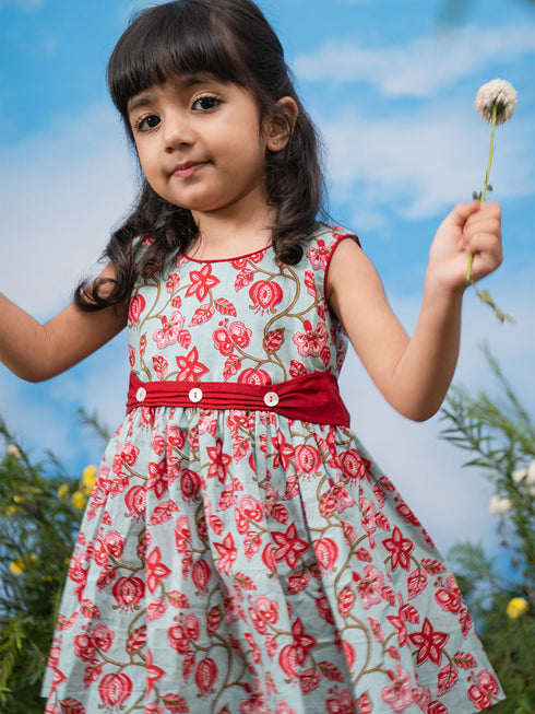 Girl's' Aqua Dress