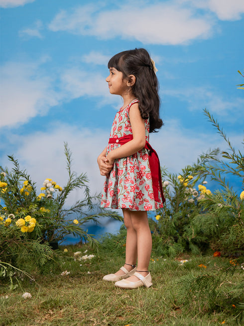 Girl's' Aqua Dress