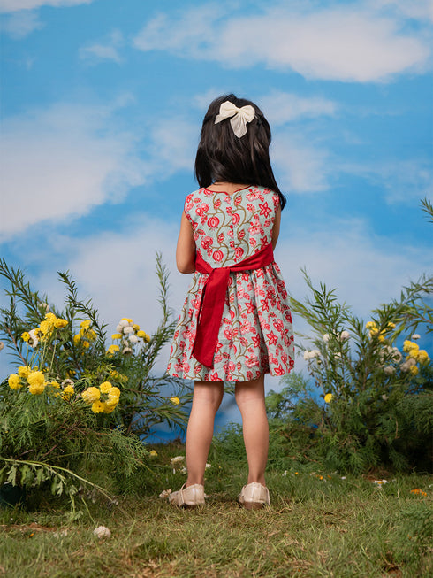Girl's' Aqua Dress