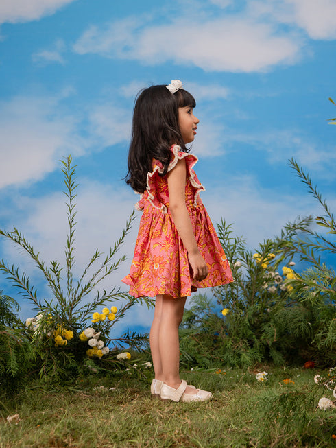 Girl's' Pink Dress
