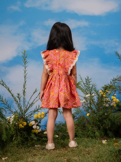 Girl's' Pink Dress