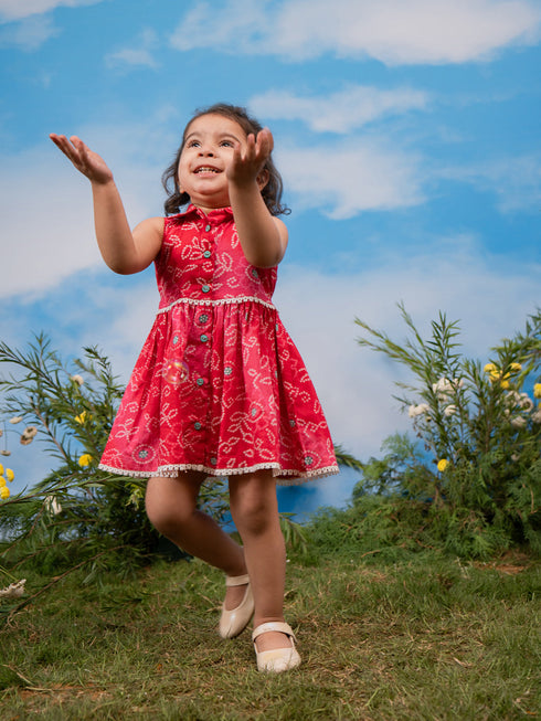 Girl's' Pink Dress