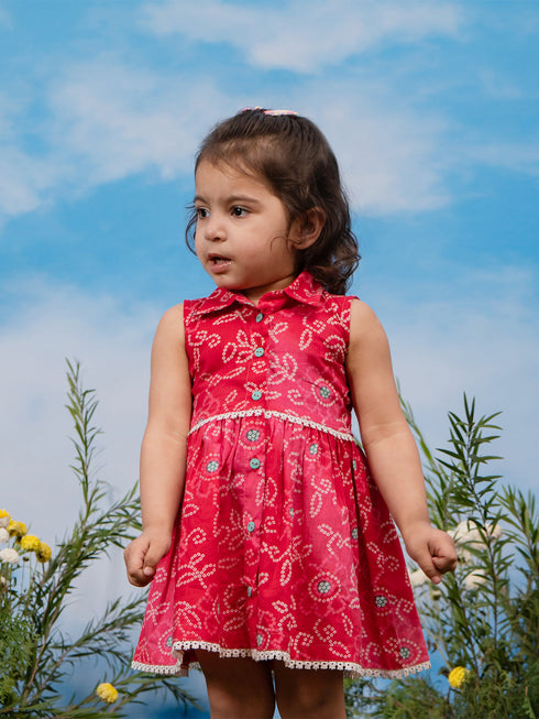 Girl's' Pink Dress