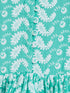 Sishu Girl's Green And White Chikankari Kurta Leggings Set