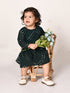Sishu Girl's Green Mirror Kurta