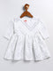 Girl's White Mirror Kurta