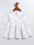 Girl's White Mirror Kurta