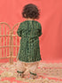 Sishu Girl's Green Bandhni Print Kurta And Patiala Set