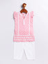 Girl's' Pink Kurta Set