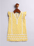 Girl's' Yellow Kurta Set