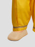 Girls Yellow Cotton Bandhani Kurta Patiala Set with Digital Print