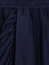 Sishu Girl's Navy Blue Draped Skirt With Crop Top