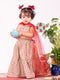 Girl's' Mint Green Lehenga Choli With Dupatta
