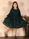 Girl's Green Mirror Kurta