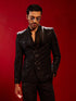 Men's Black Embellished Blazer