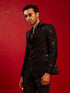 Men's Black Embellished Blazer