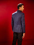 Men's Navy Blue Silk Blend Blazer