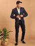 Men's Navy Blue Silk Blend Self Design Blazer
