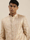 Men's Gold Ethnic Woven Jodhpuri