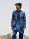 Men's Navy Blue Silk Embroidered Jodhpuri