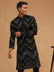 Men's Black Mirror Kurta